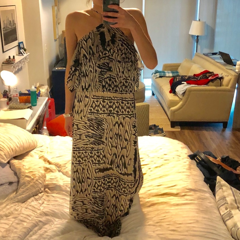 Tribal printed long BCBG dress